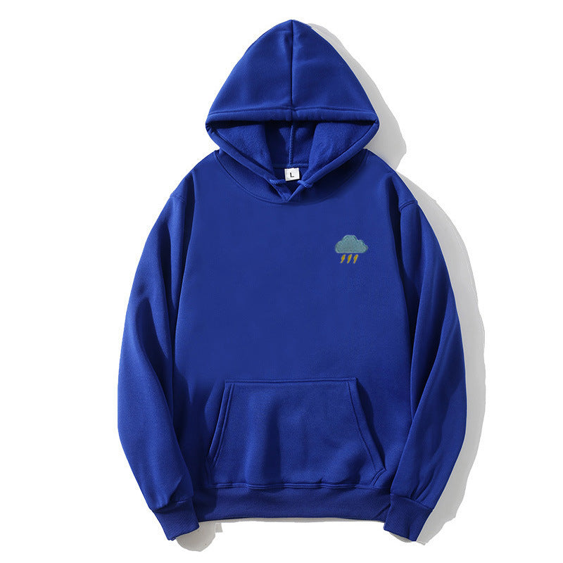 Dame hoodie med kreativ cloud design Skovae