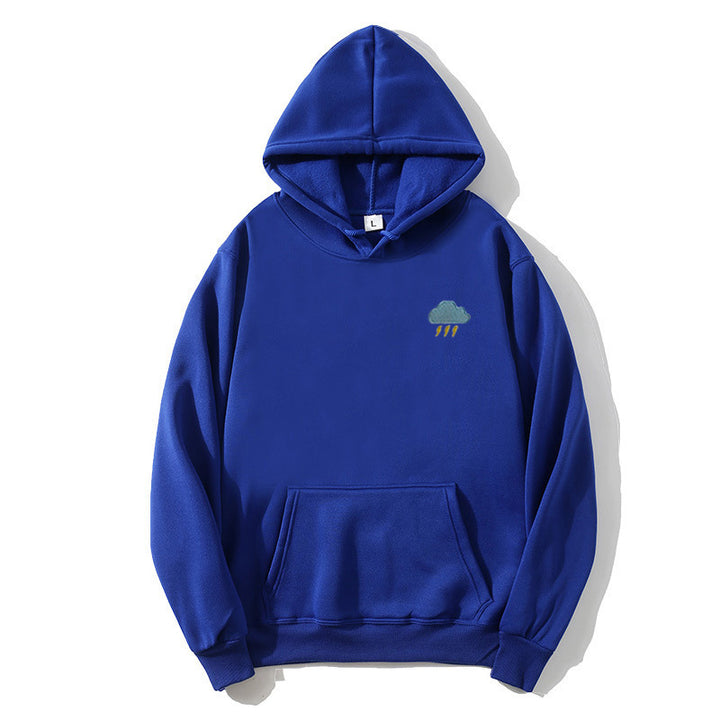 Dame hoodie med kreativ cloud design Skovae