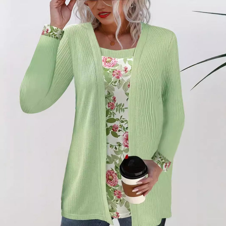 Dame mode langærmet Cardigan Stilla