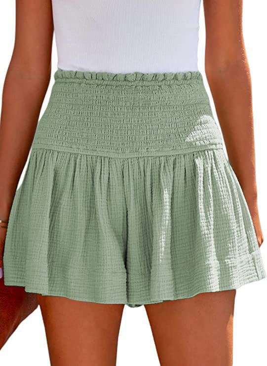 Dame lette shorts med høj talje og løst fit Stilla