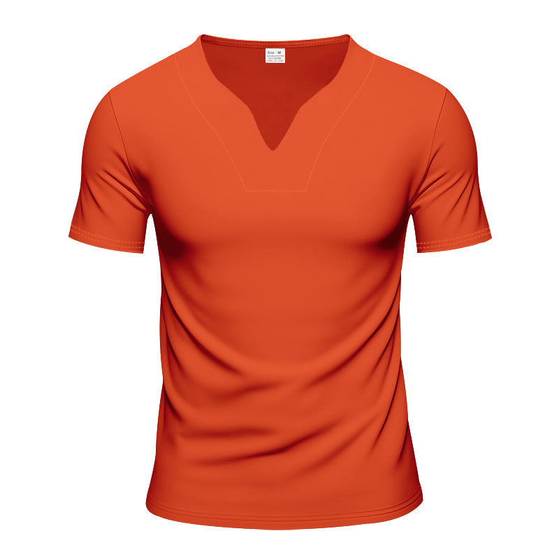 Herrer V-hals T-shirt med sporty snit og åndbart materiale Stilla
