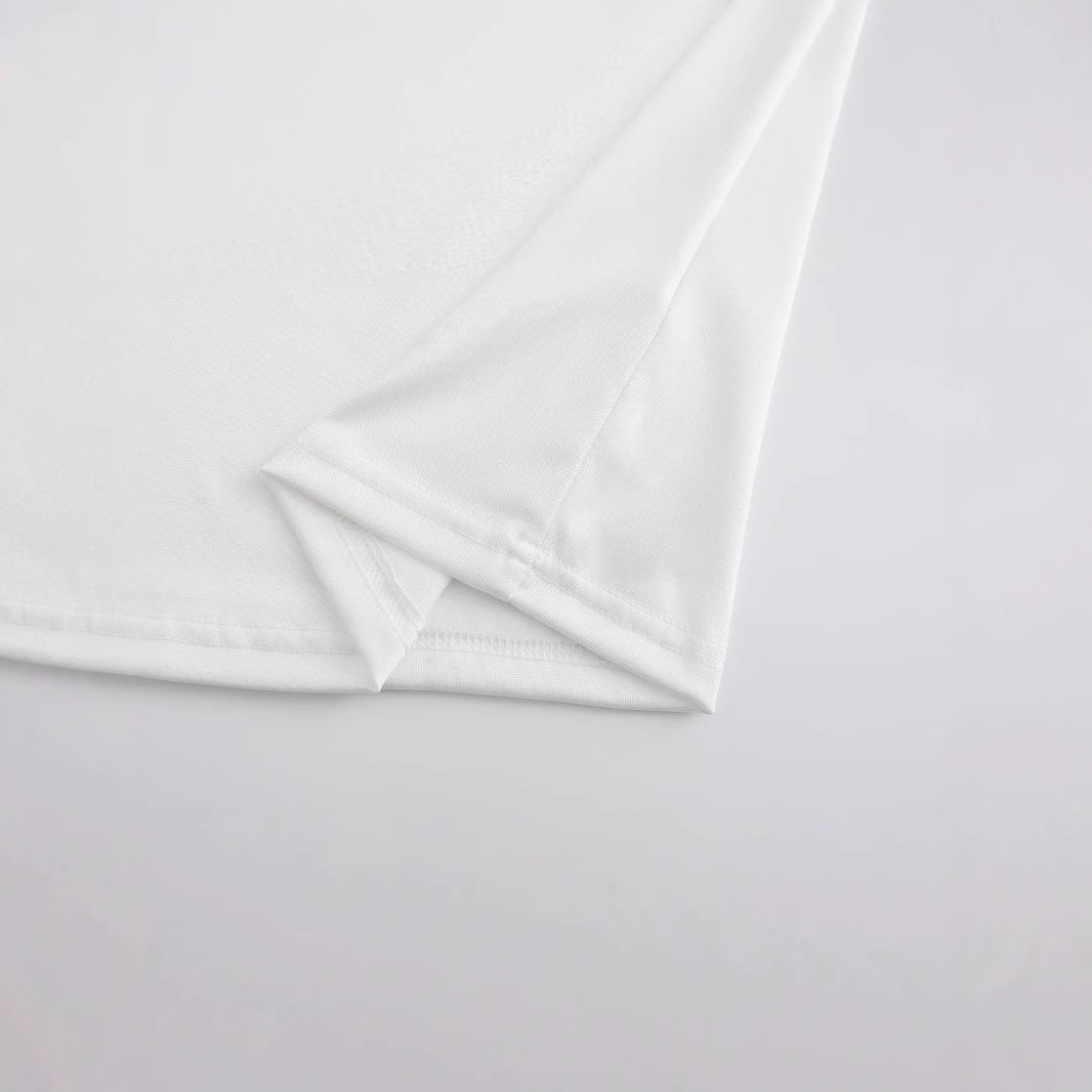 Dame Crop-T-Shirt med iøjnefaldende New York grafiktryk Skovae