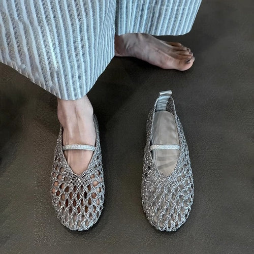 Dame Stilfulde Vævede Slippers Stilla