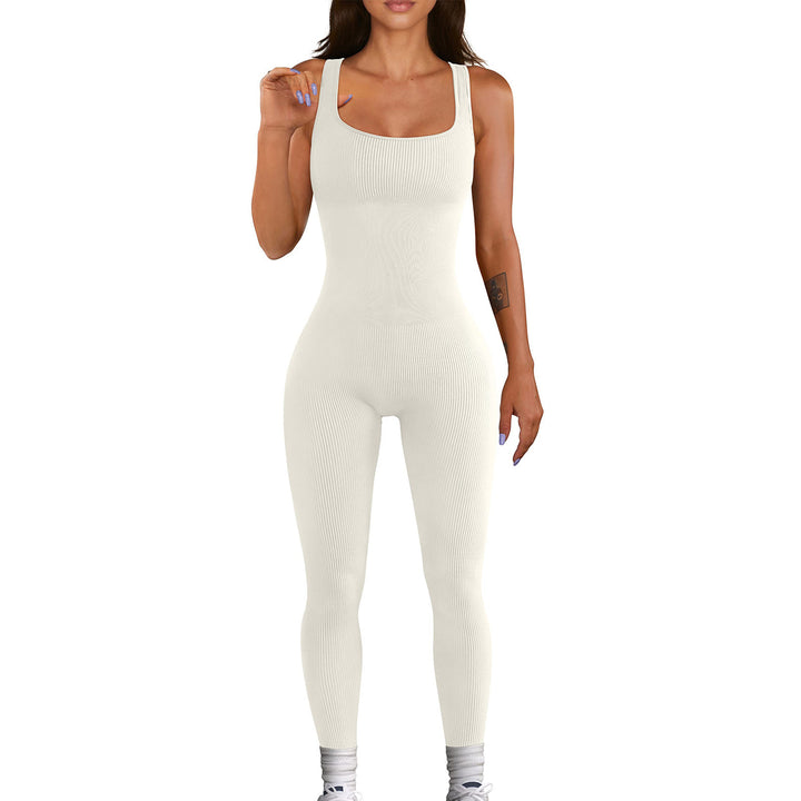 Dame Kvalitets Strik-Jumpsuit med figursmigrende snit Stilla