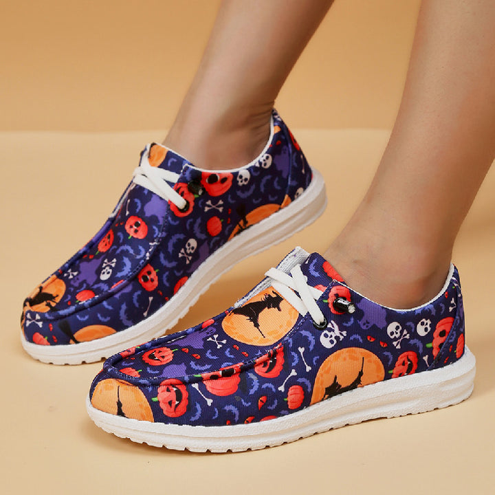 Dame Åndbare Fritidssneakers med sjovt Halloween-motiv Stilla