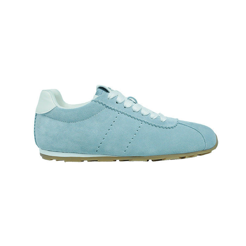 Dame sneakers i sporty vintage-stil med blødt nubukoverflade Stilla