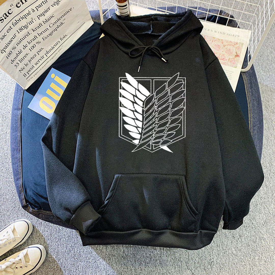 Damehoodie med ekstraordinært grafisk design Skovae