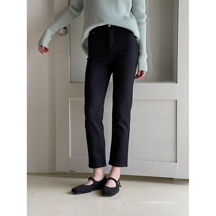 Dame Slim-Fit Bukser med høj talje og elastisk materiale Stilla