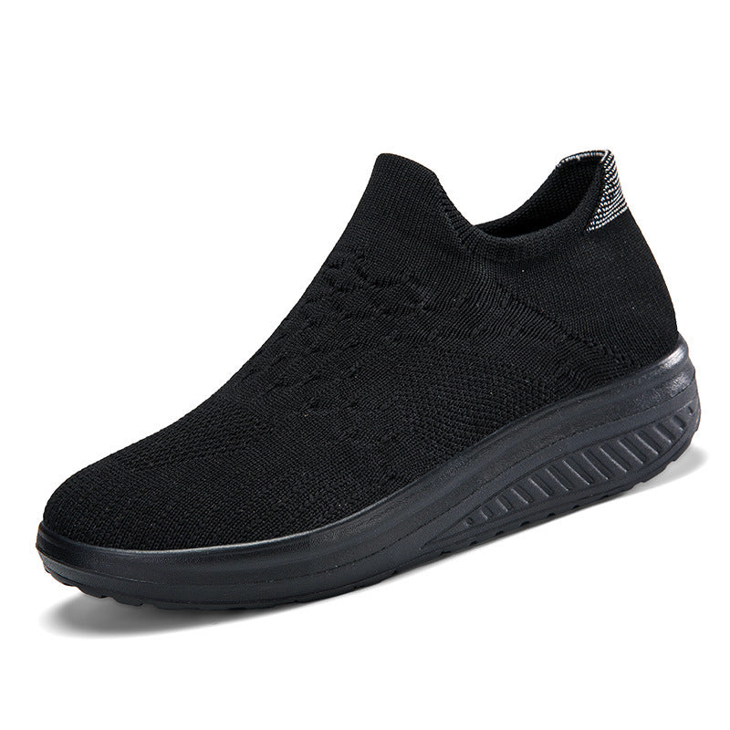 Dame Slip-On Sport Sneakers med åndbart strikdesign Stilla