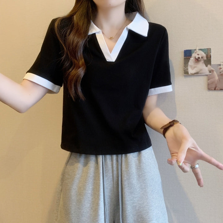 Femme Polo-stil kortærmet top Stilla