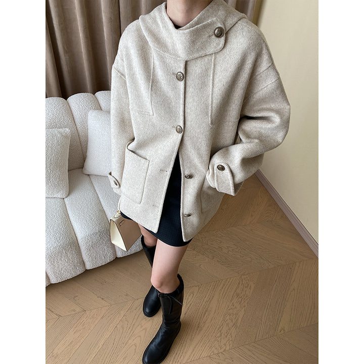 Kvinders fleece lang jakke med oversized pasform og store lommer Stilla