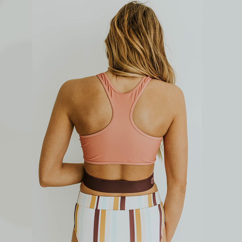 Dame Højkrave Svømning Crop Top Stilla