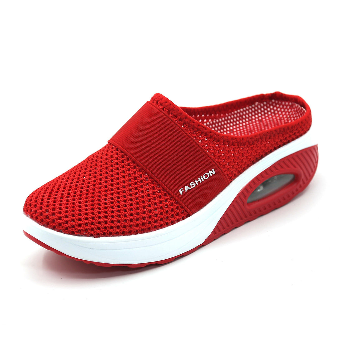 Dame Komfortable Wellness-Sandaler med luftig Mesh-overflade og dæmpende sål Stilla