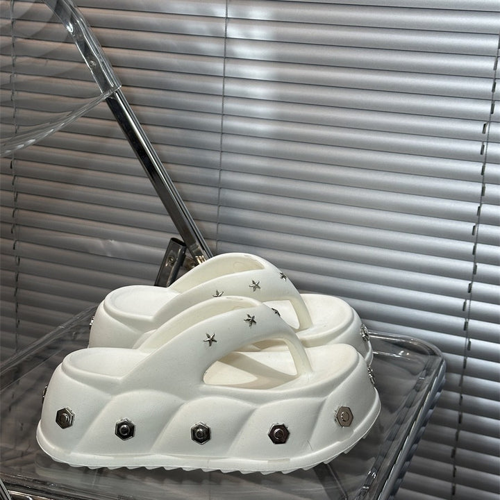 Dame Modiske Clogs med unikke Metalaccenter Stilla