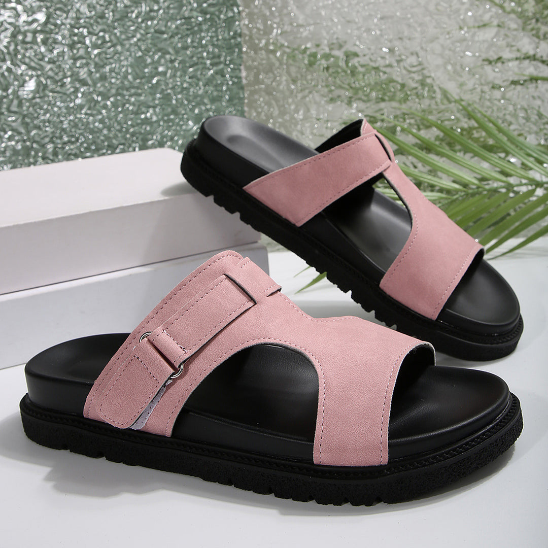 Dame moderne sandaler med justerbar rem og ergonomisk sål Stilla