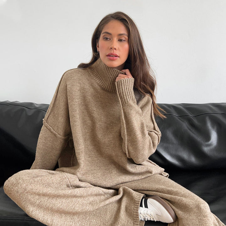 Dame Oversize Rullekravepullover Kjole Stilla