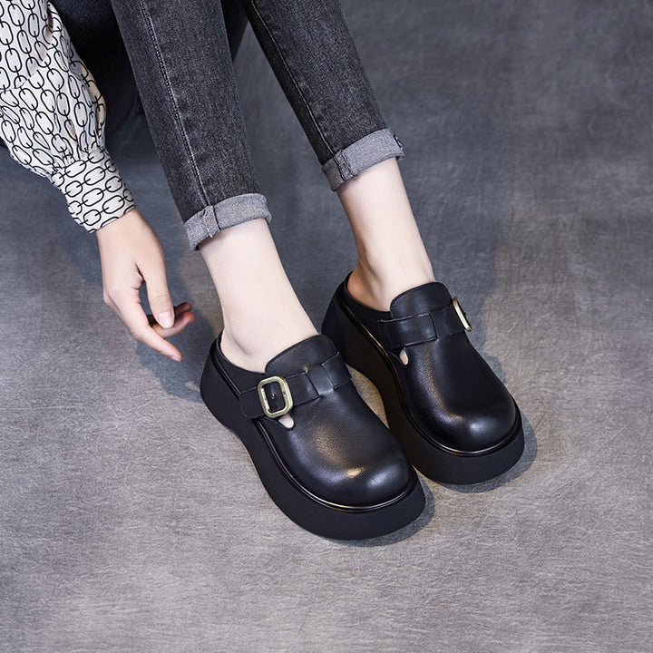 Dame Chunky Slide Clogs med dekorative spænder Stilla