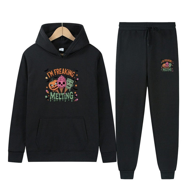 Kvindernes hoodie sæt med kreative Halloween motiver Skovae