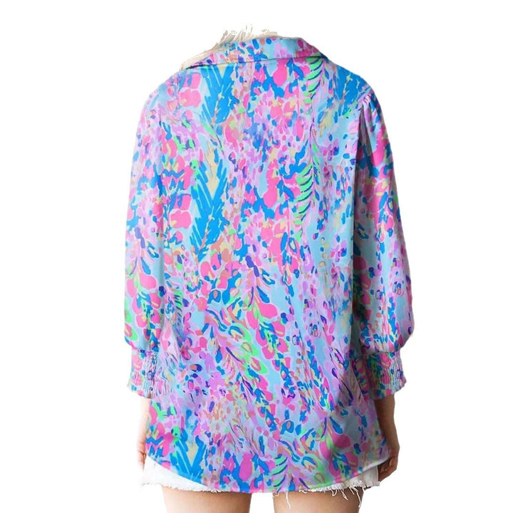 Dame Relaxed Fit Blomsterprint Top Stilla