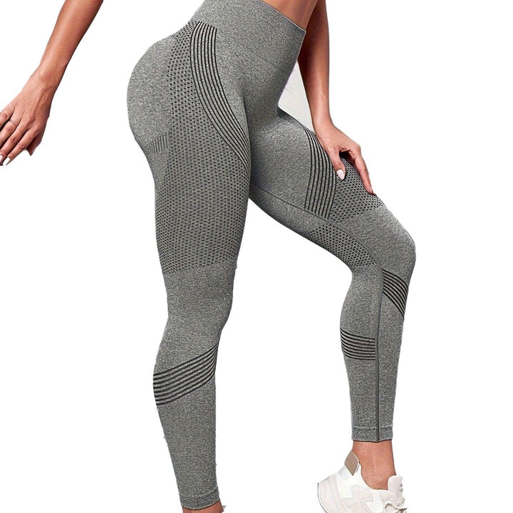 Dame Sport-Leggings med høj talje og åndbart design Skovae