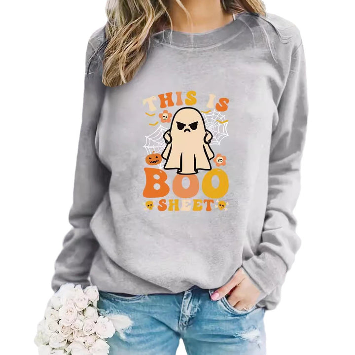 Kvinders sweatshirt med efterårsprint og afslappet pasform Stilla