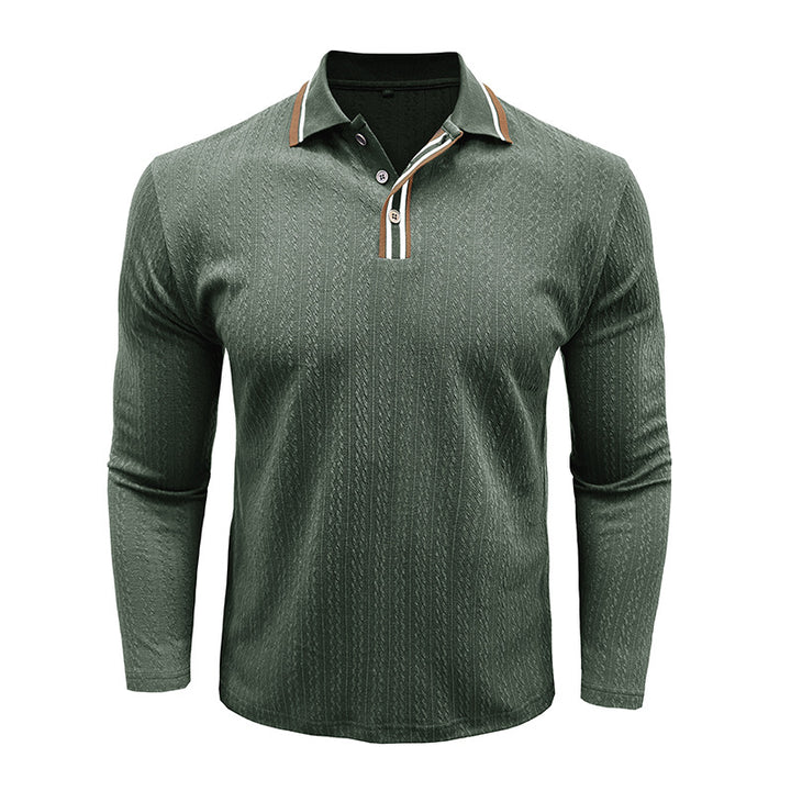 Herre Polo-Shirt med struktureret design og moderne krave Stilla