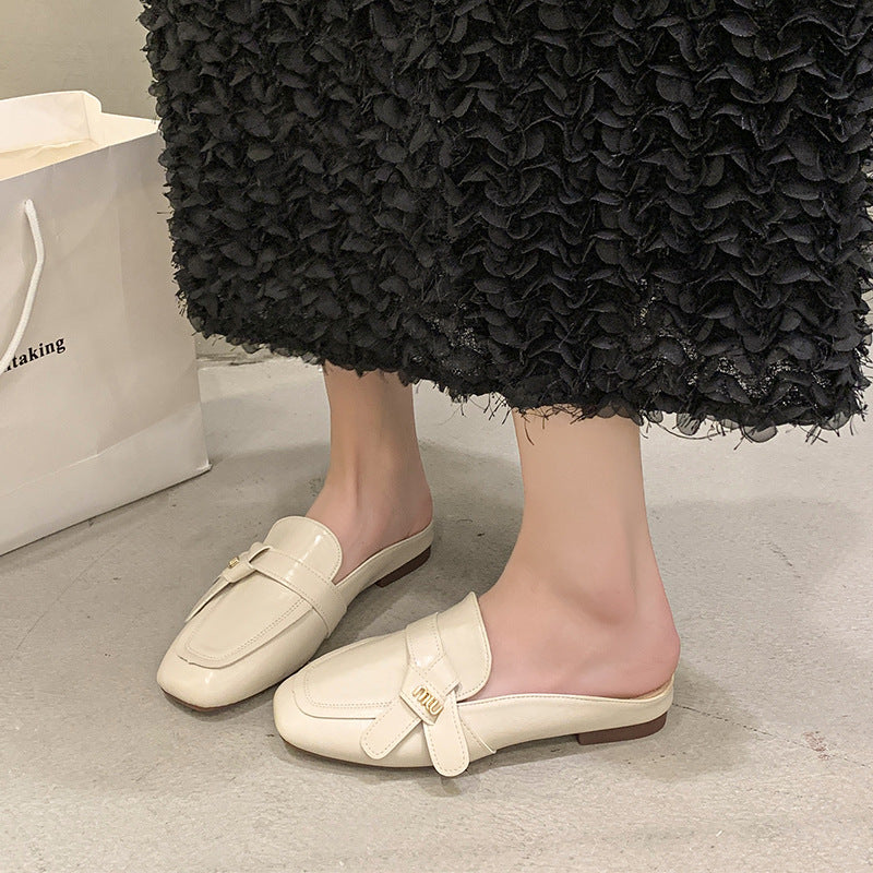 Dame Slip-On Mules med dekoreret sløjfe-detalje Stilla