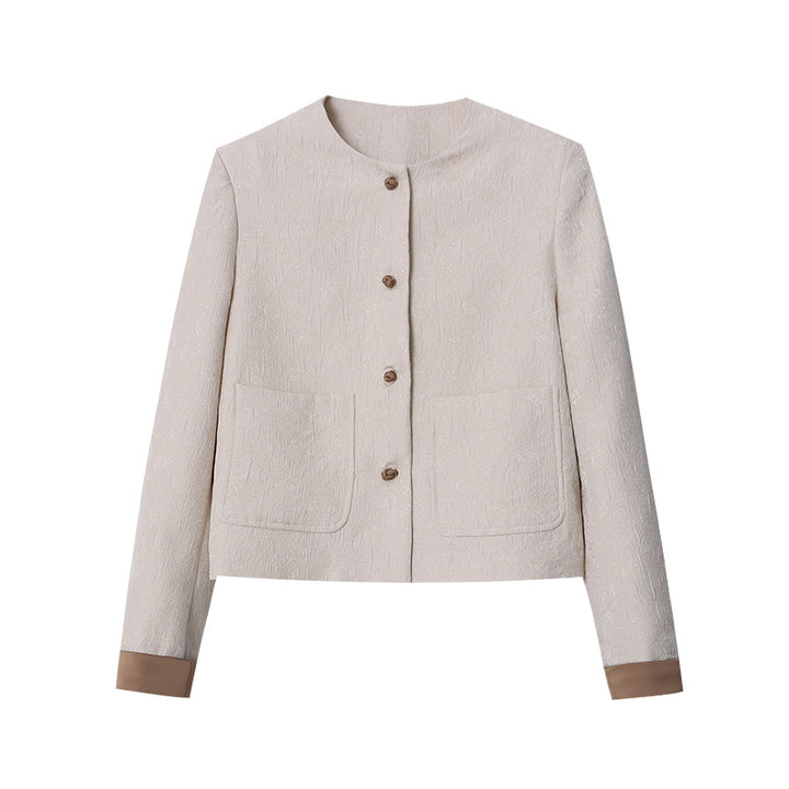 Damer elegant kort blazer med dekorative knapdetaljer Stilla