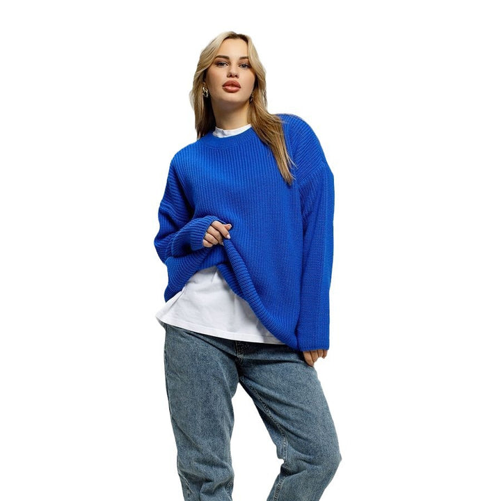 Femme Oversized Chunky Strikpullover Stilla