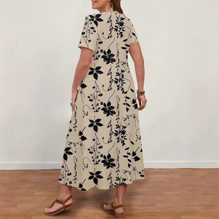 Dame Maxikjole med blomsterdesign Stilla