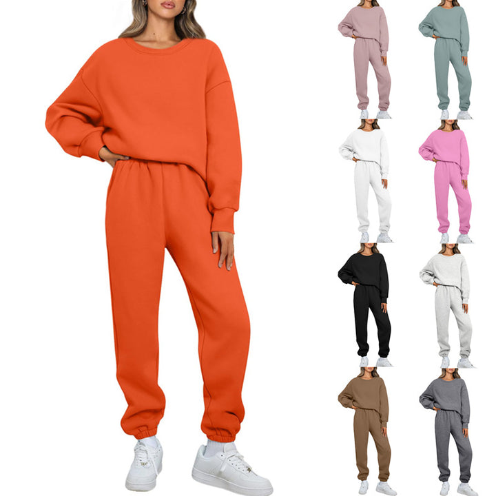 Kvindernes komfortable fritidssæt med oversized pasform og elastisk talje Skovae