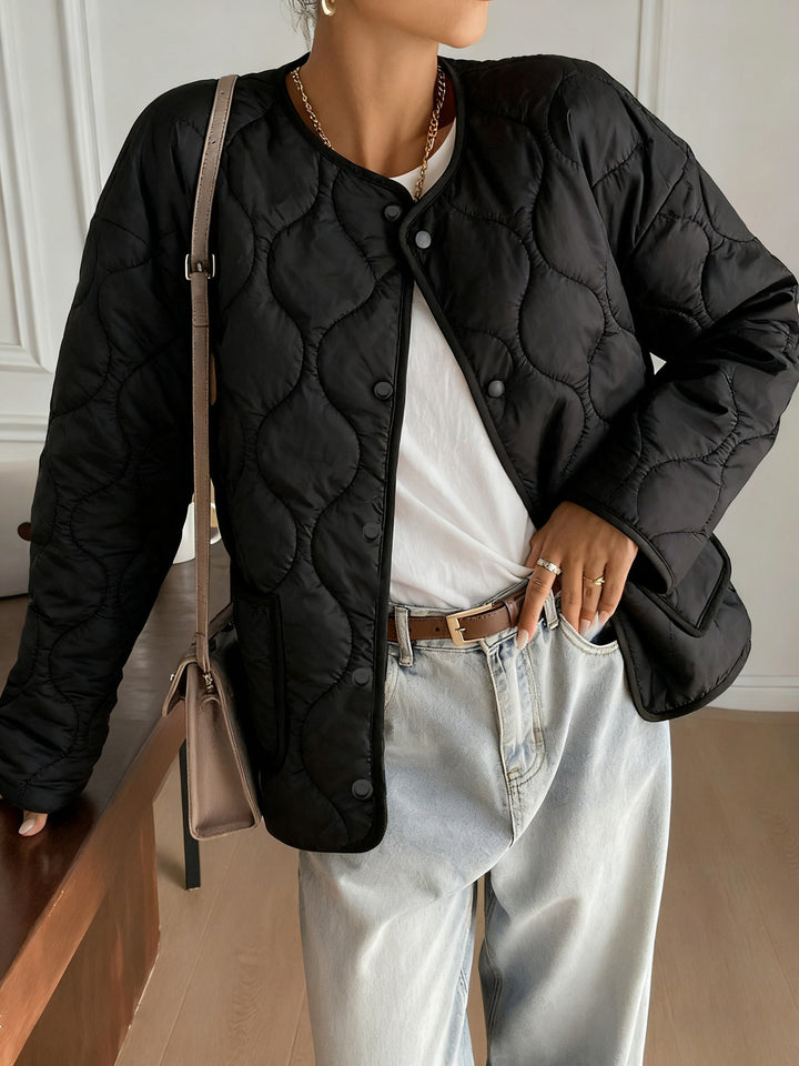 Kvinders quilted jakke med moderne design og praktiske lommer Stilla