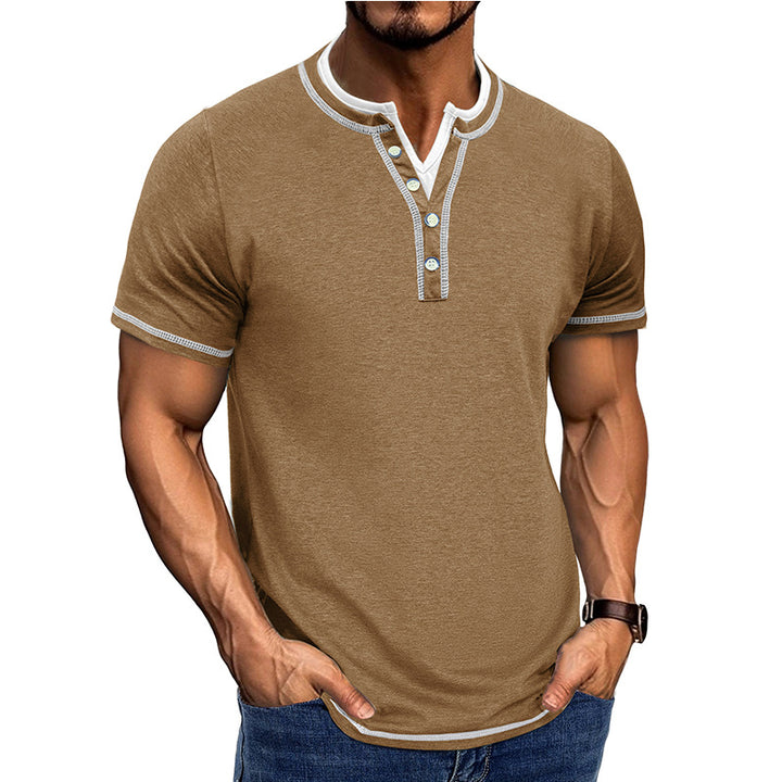 Herrer Poloshirt med knaplukning Stilla