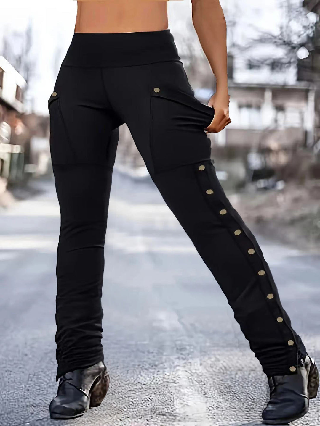 Højtaljede utility leggings til damer Stilla
