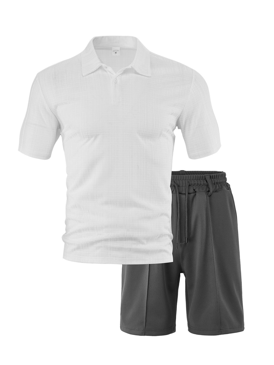 Herre Sporty Poloshirt og Shorts Sæt med åndbar teknologi Stilla