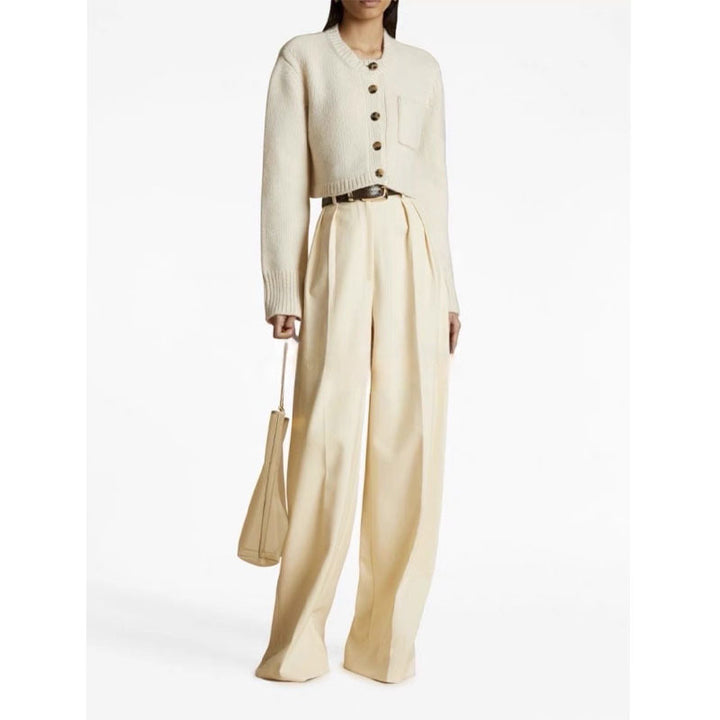 Kvinderne korte strikket cardigan med knapper Stilla