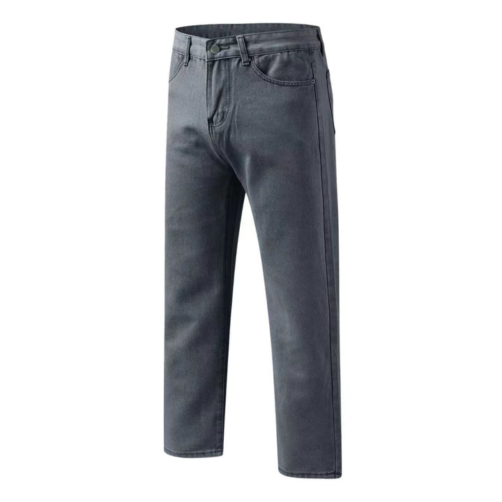 Dame Højkvalitets Lige Jeans med Høj Talje og Klassiske Sømmene Stilla