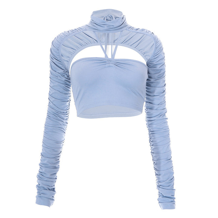 Dame trendy top med raffineret slange-design Skovae