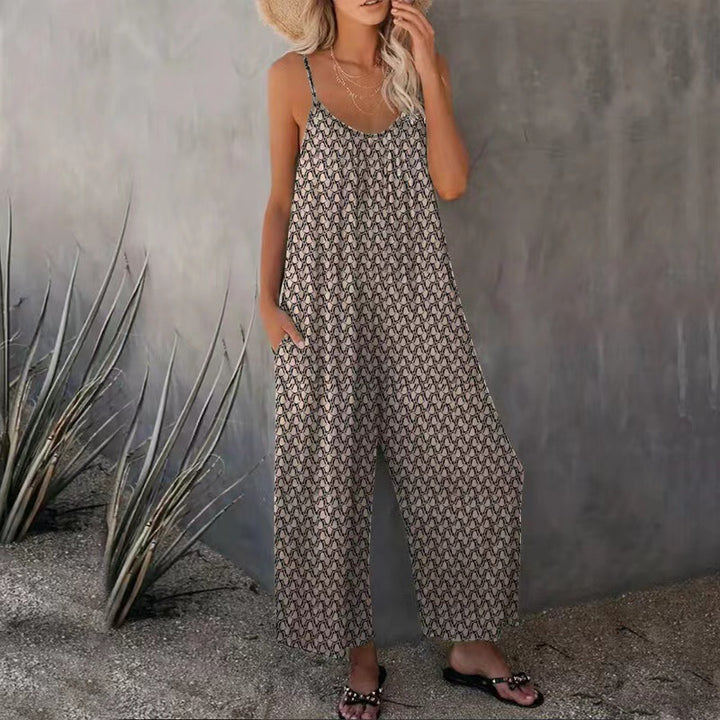 Kvinder Bohemian Bredbenet Jumpsuit Stilla