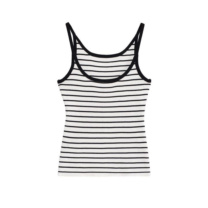 Femme Stribet Tanktop med Behagelig Snit Stilla
