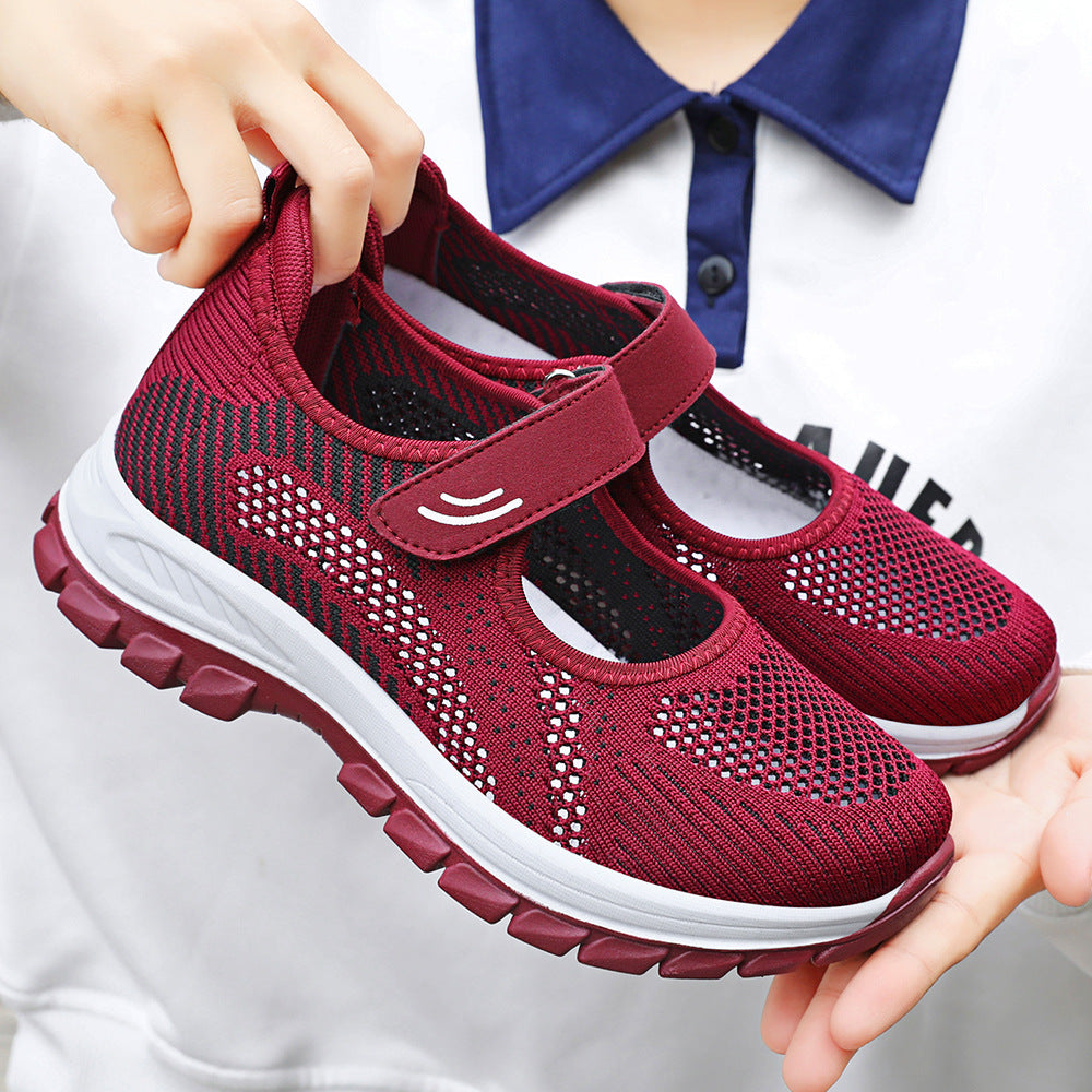Femme Behagelige Velcro Sport Sneakers Stilla
