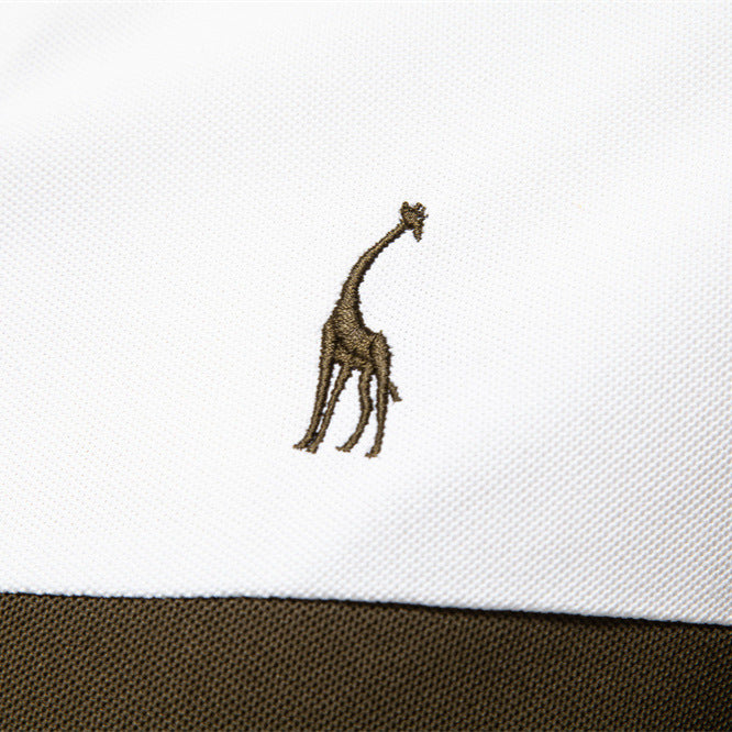 Herrer Poloshirt med moderne farveblokdesign og højkvalitets bomuldsblanding Stilla