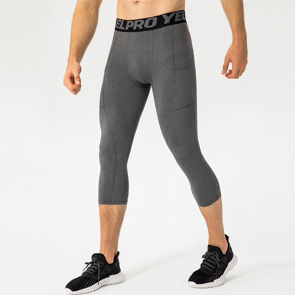 Herrer Sportslige Kompressions-Leggings med praktiske lommer og åndbar teknologi Stilla