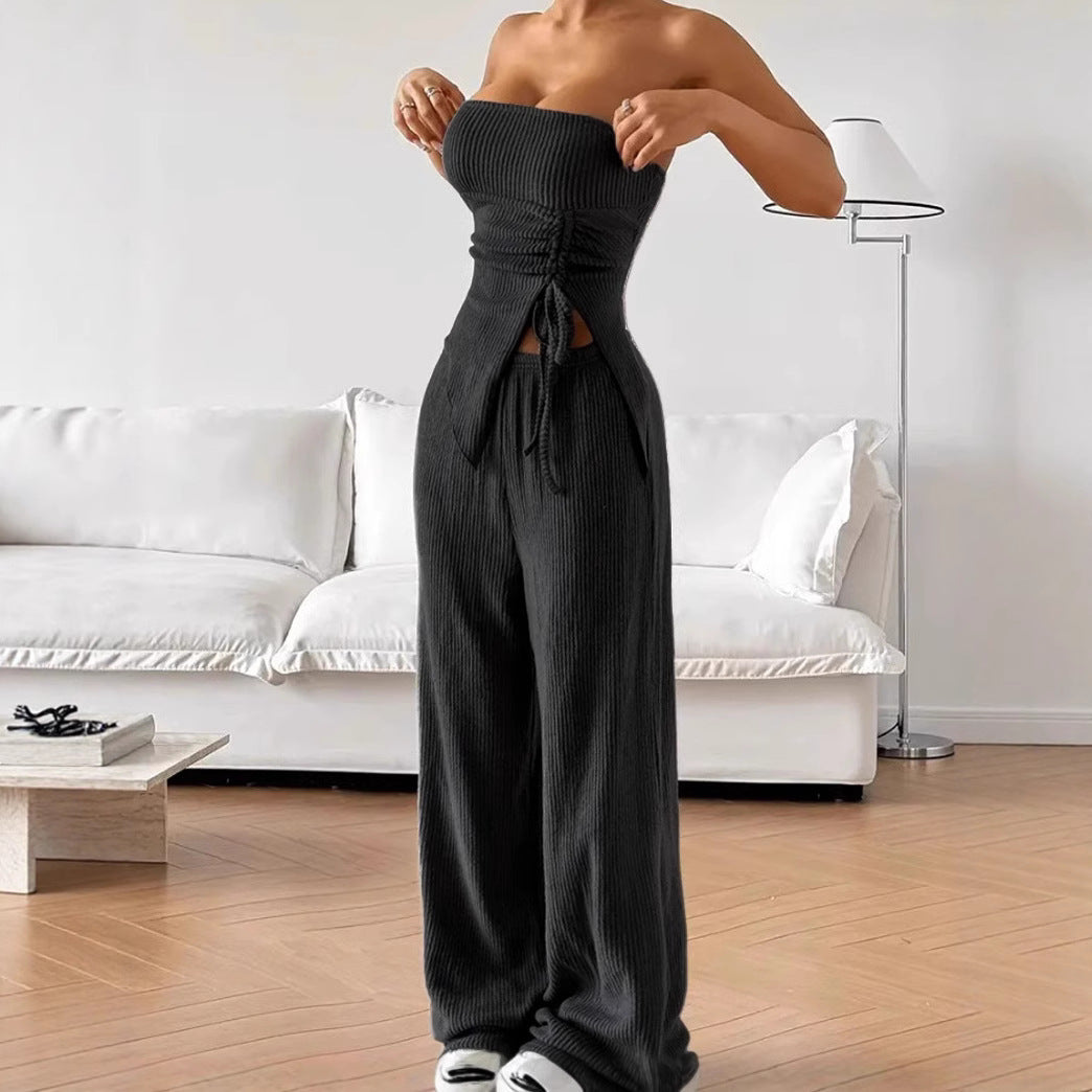 Damer Minimalistisk Strik-Outfit Stilla