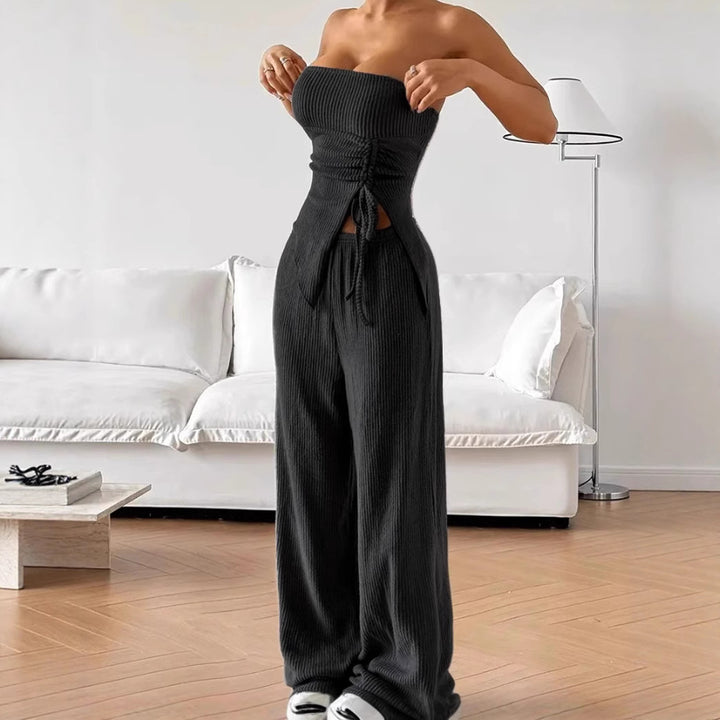Damer Minimalistisk Strik-Outfit Stilla