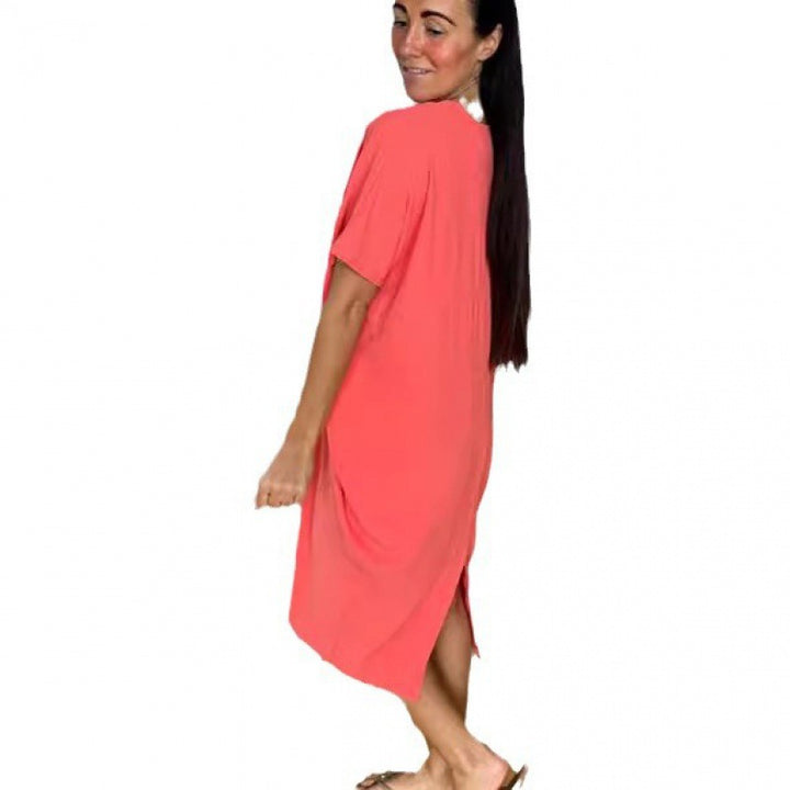 Dame Relaxed Fit Oversized T-shirt Kjole Stilla