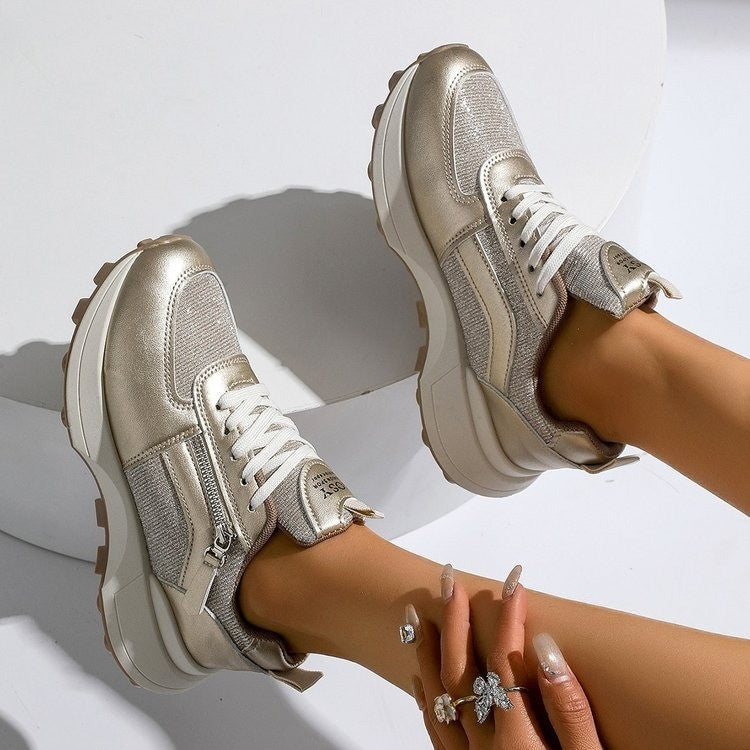 Dame Sporty Sneakers med glinsende accenter og moderne design Stilla