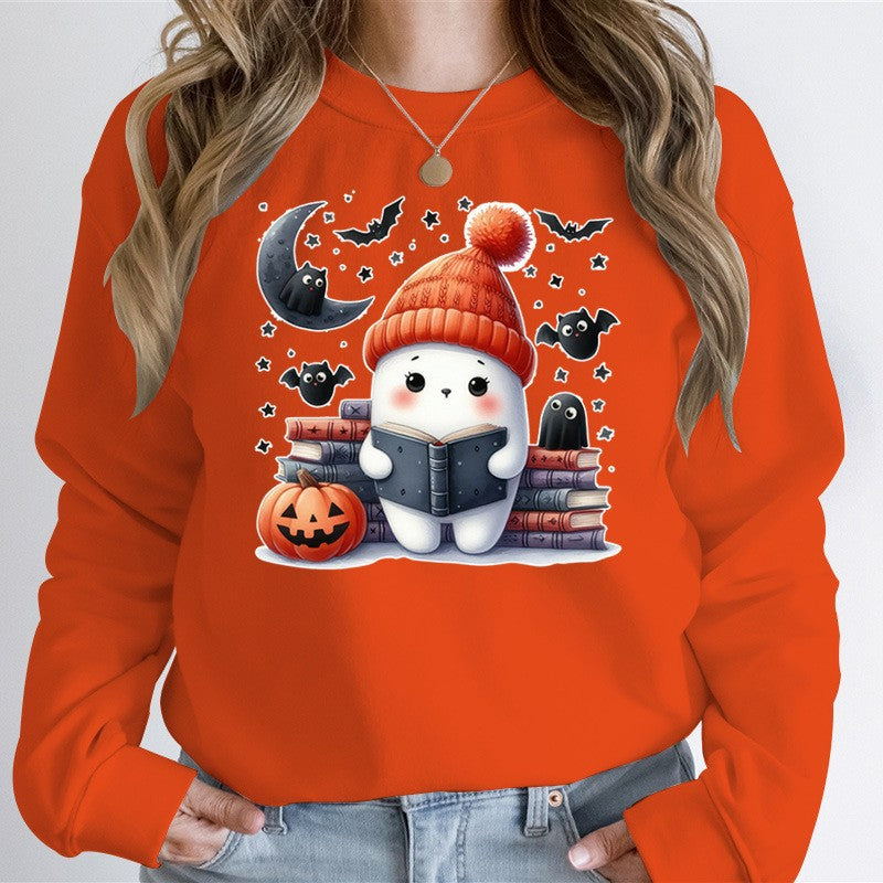 Dame sweatshirt med legende Halloween motiv og materiale af høj kvalitet Skovae