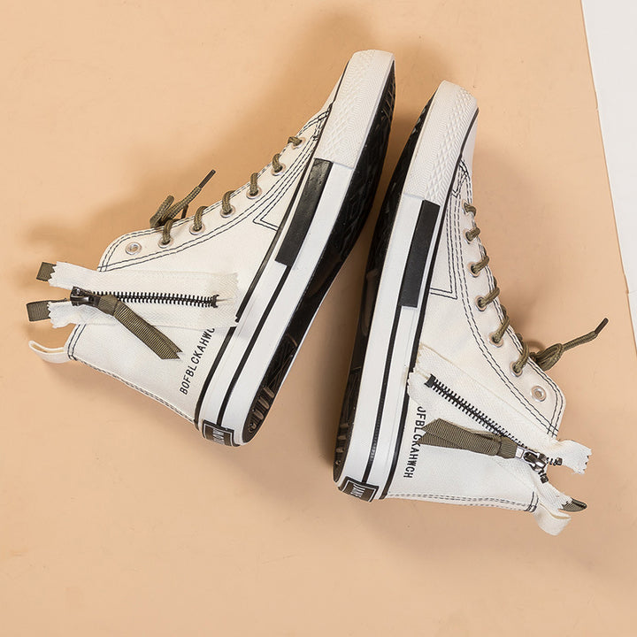 Dame Høje Sneakers med fleksibel lynlås og moderne snit Stilla