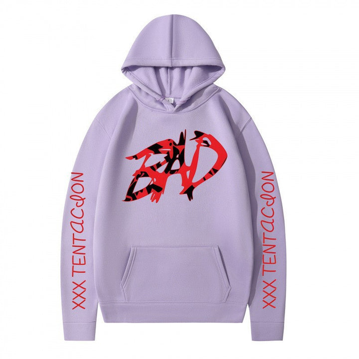 Kvinder hoodie med iøjnefaldende grafisk tryk og afslappet pasform Skovae